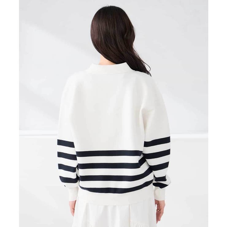 ヘンリーネックボーダーニット | a.v.v【WOMEN】 | 詳細画像24 