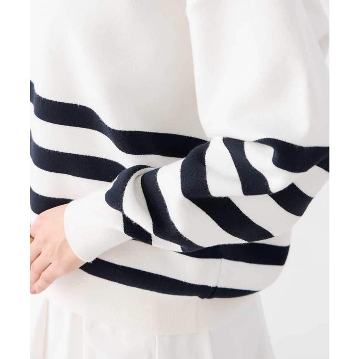 ヘンリーネックボーダーニット | a.v.v【WOMEN】 | 詳細画像26 