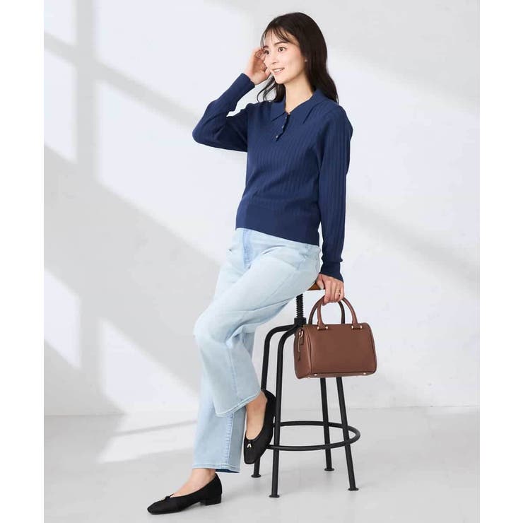 ワイドリブポロニット | a.v.v【WOMEN】 | 詳細画像16 