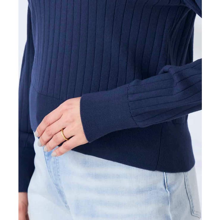 ワイドリブポロニット | a.v.v【WOMEN】 | 詳細画像22 