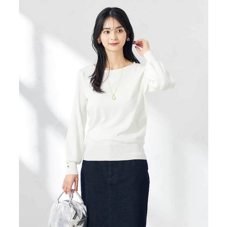 【雑誌InRed(宝島社)4月号掲載】プリーツスリーブ美ラクるニット | a.v.v【WOMEN】 | 詳細画像12 