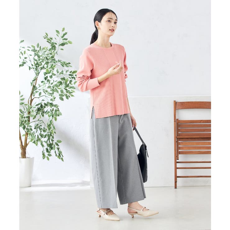 【洗える/UVカット】クルーネックニット | a.v.v【WOMEN】 | 詳細画像12 