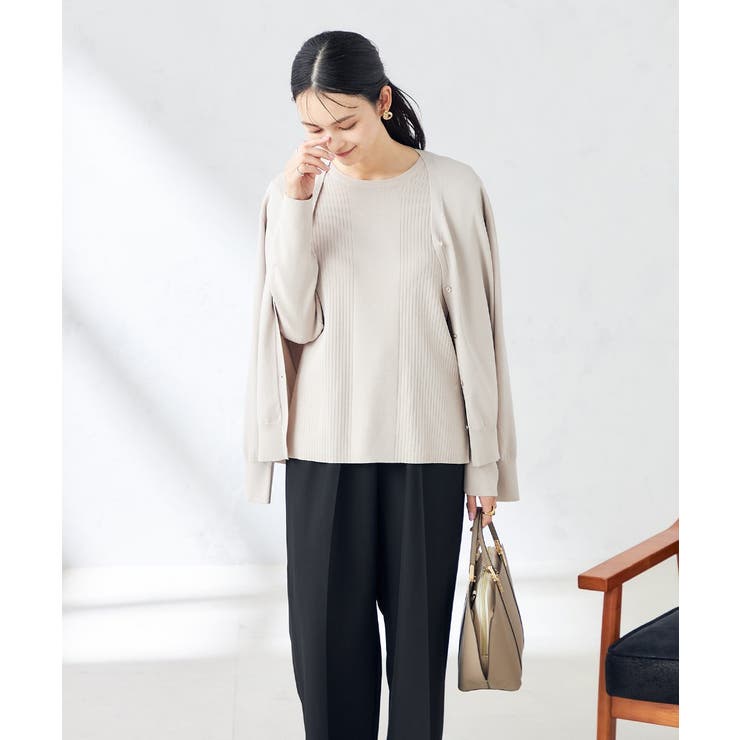 【洗える/UVカット】クルーネックニット | a.v.v【WOMEN】 | 詳細画像34 