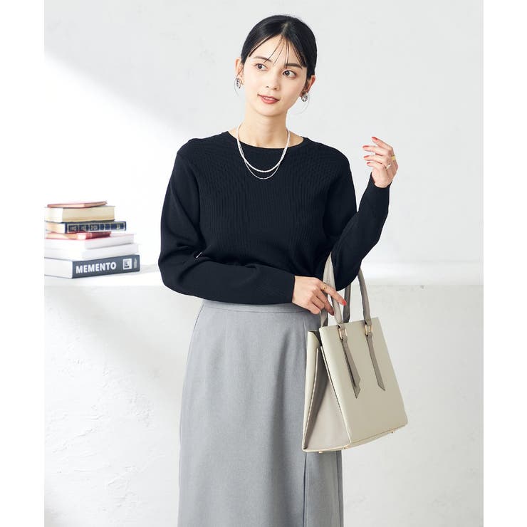 【洗える/UVカット】クルーネックニット | a.v.v【WOMEN】 | 詳細画像44 