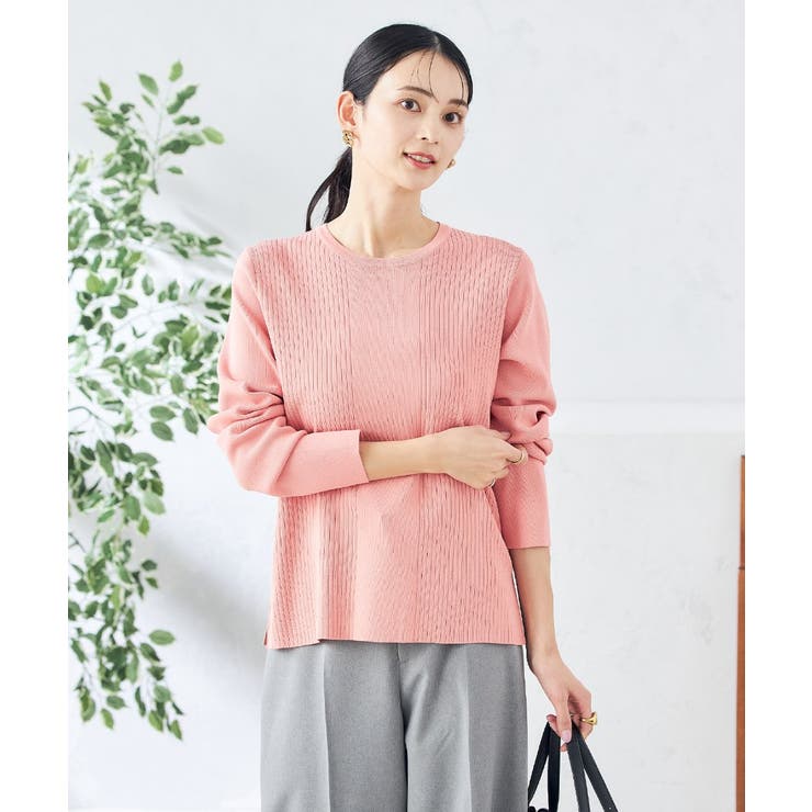 【洗える/UVカット】クルーネックニット | a.v.v【WOMEN】 | 詳細画像8 