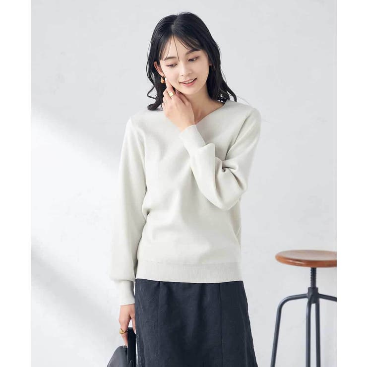 【アンサンブル対応】Vネックパフスリーブラメニット | a.v.v【WOMEN】 | 詳細画像15 