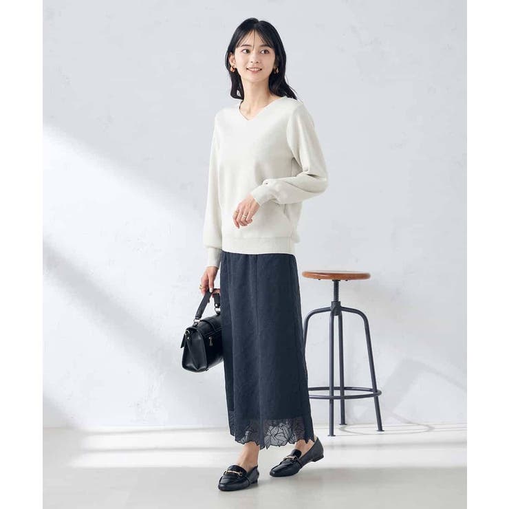 【アンサンブル対応】Vネックパフスリーブラメニット | a.v.v【WOMEN】 | 詳細画像18 