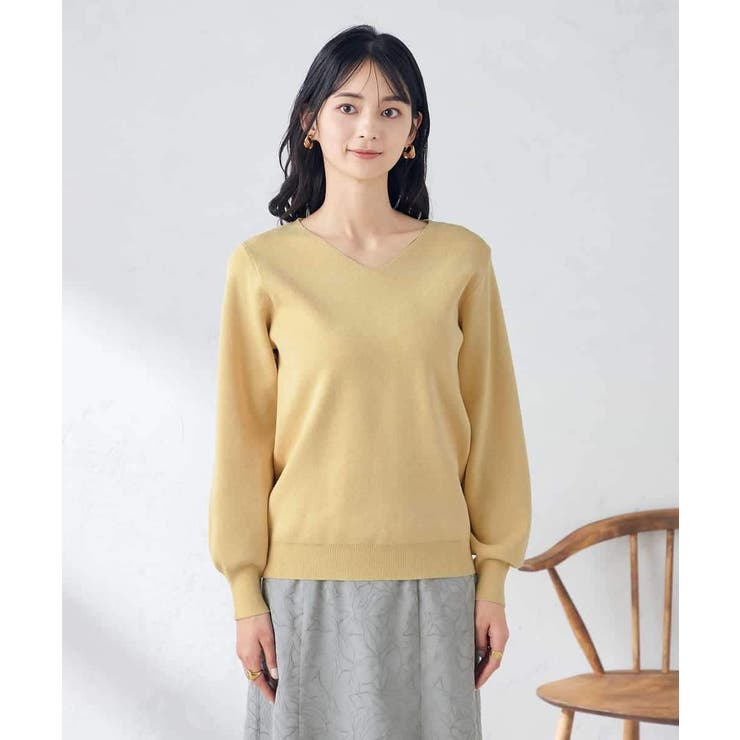 【アンサンブル対応】Vネックパフスリーブラメニット | a.v.v【WOMEN】 | 詳細画像19 