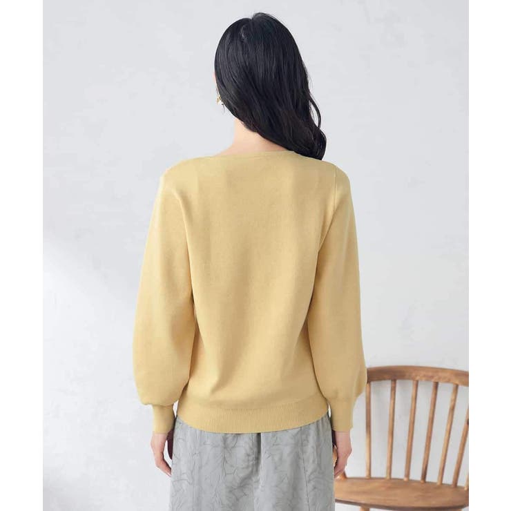 【アンサンブル対応】Vネックパフスリーブラメニット | a.v.v【WOMEN】 | 詳細画像21 