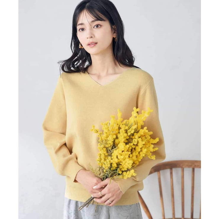 【アンサンブル対応】Vネックパフスリーブラメニット | a.v.v【WOMEN】 | 詳細画像9 