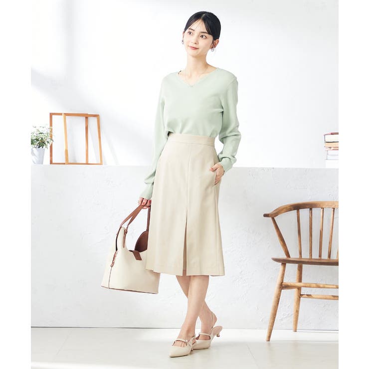 【洗える/UVカット】Vネックパフスリーブニット | a.v.v【WOMEN】 | 詳細画像14 