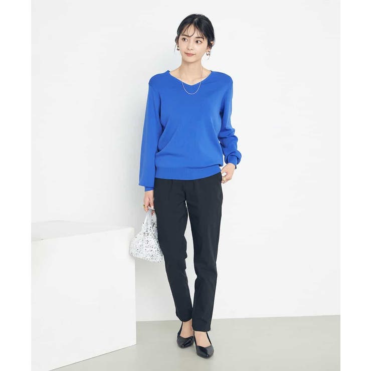 【洗える/UVカット】Vネックパフスリーブニット | a.v.v【WOMEN】 | 詳細画像20 