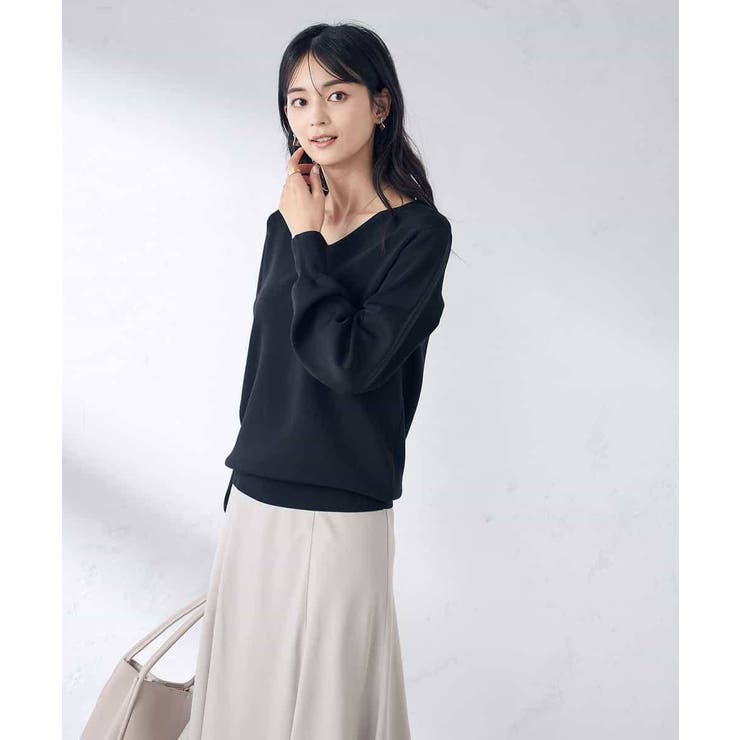 【洗える/UVカット】Vネックパフスリーブニット | a.v.v【WOMEN】 | 詳細画像42 