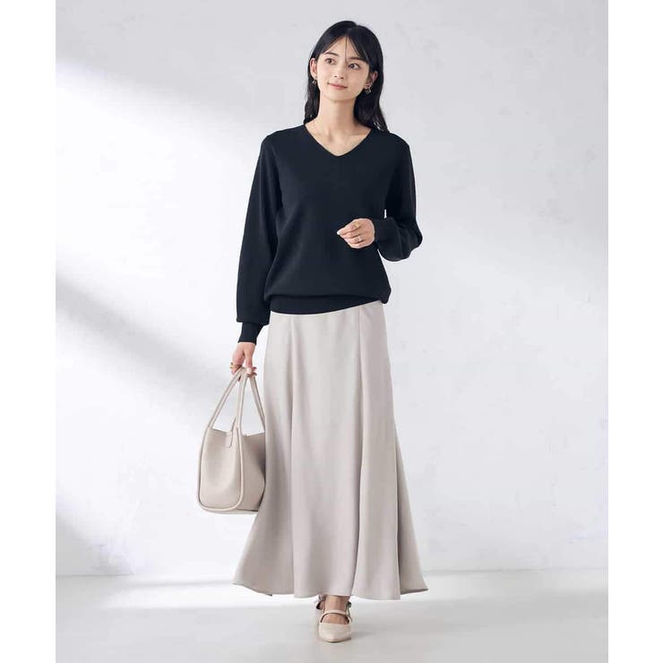 【洗える/UVカット】Vネックパフスリーブニット | a.v.v【WOMEN】 | 詳細画像43 