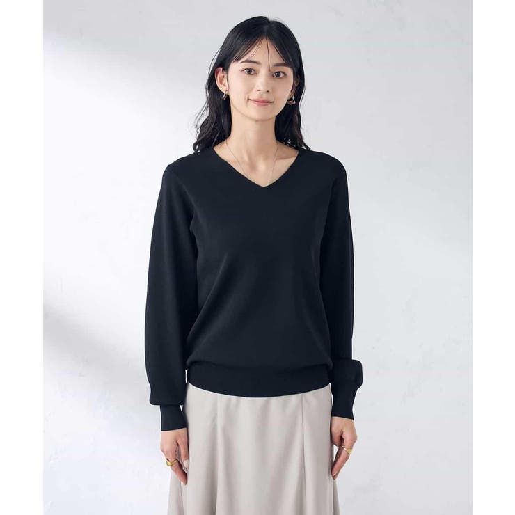 【洗える/UVカット】Vネックパフスリーブニット | a.v.v【WOMEN】 | 詳細画像47 