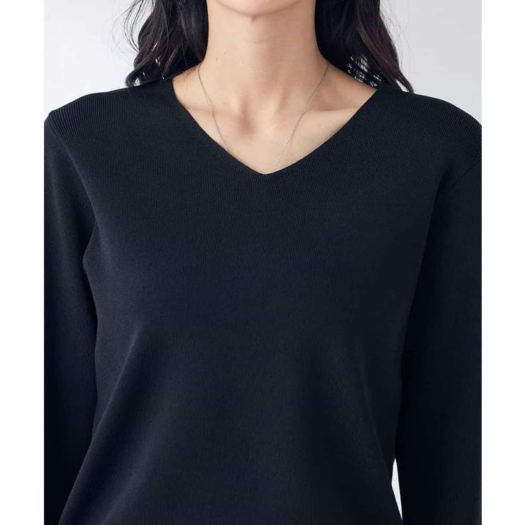 【洗える/UVカット】Vネックパフスリーブニット | a.v.v【WOMEN】 | 詳細画像50 