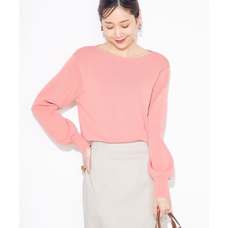 hugowar_vintagechic パフスリーブロングニットガウン
