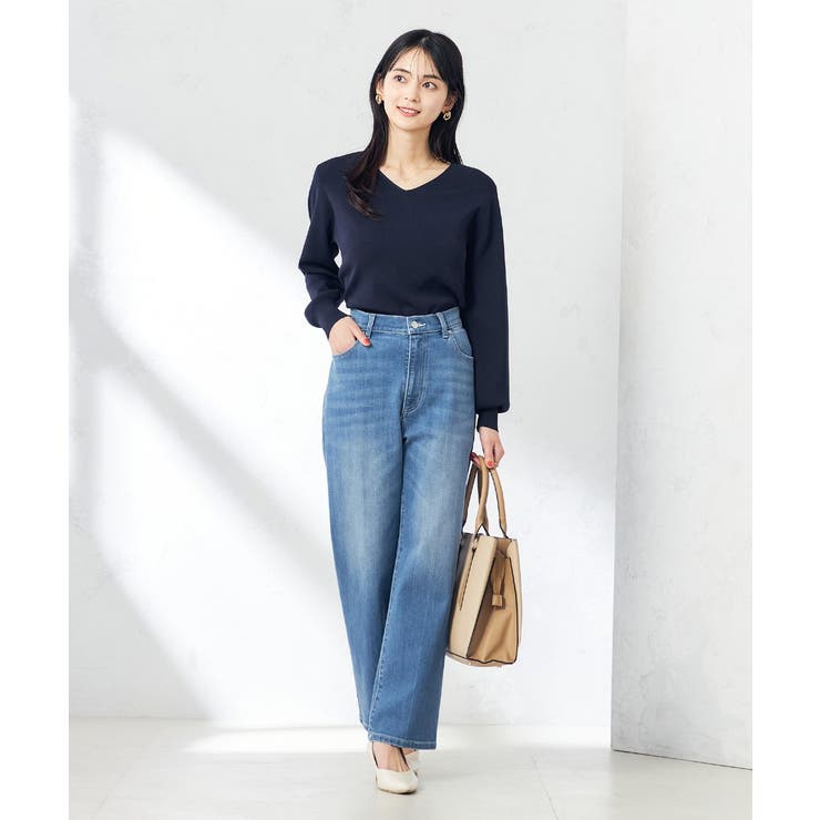 【洗える/UVカット/WEB限定カラー】Vネックパフスリーブニット | a.v.v【WOMEN】 | 詳細画像18 