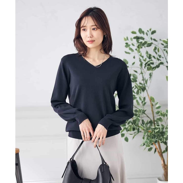 【洗える/UVカット/WEB限定カラー】Vネックパフスリーブニット | a.v.v【WOMEN】 | 詳細画像21 