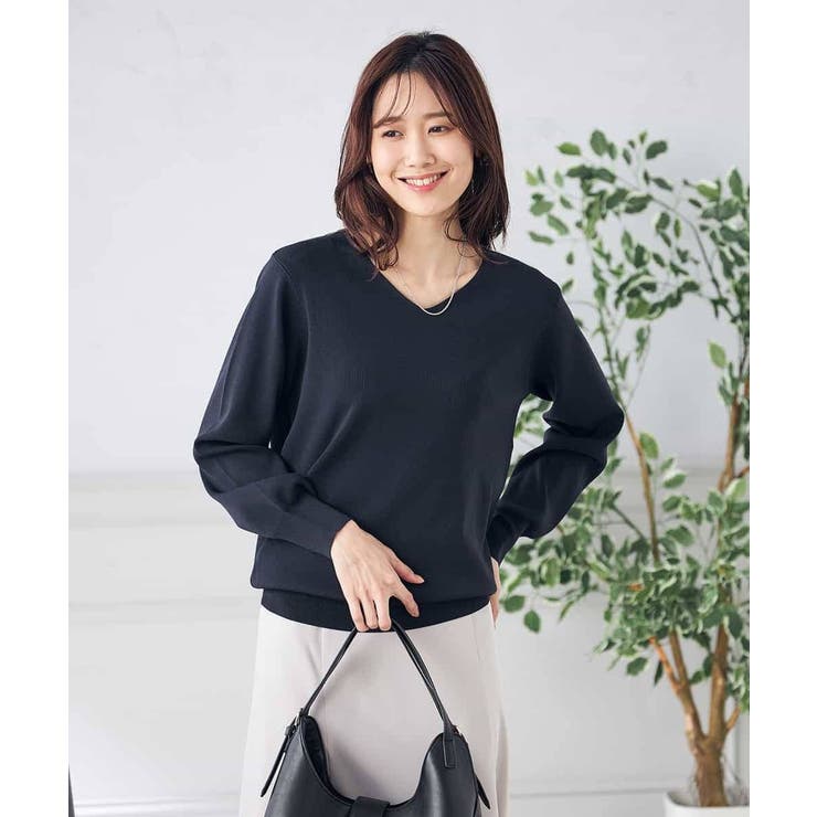 【洗える/UVカット/WEB限定カラー】Vネックパフスリーブニット | a.v.v【WOMEN】 | 詳細画像22 