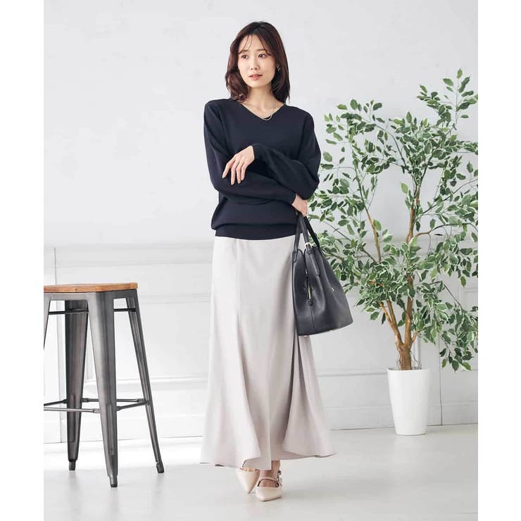 【洗える/UVカット/WEB限定カラー】Vネックパフスリーブニット | a.v.v【WOMEN】 | 詳細画像23 