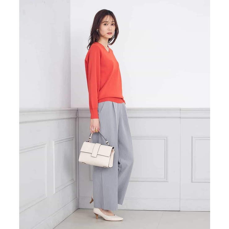 【洗える/UVカット/WEB限定カラー】Vネックパフスリーブニット | a.v.v【WOMEN】 | 詳細画像6 