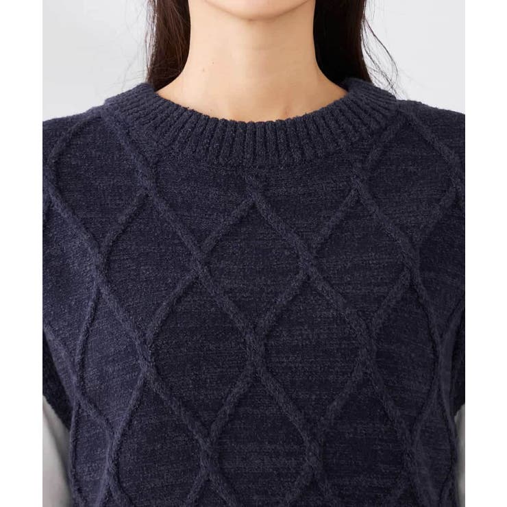 アラン柄ハイネックベスト | a.v.v【WOMEN】 | 詳細画像18 