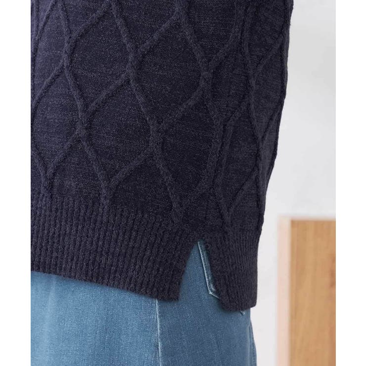 アラン柄ハイネックベスト | a.v.v【WOMEN】 | 詳細画像20 