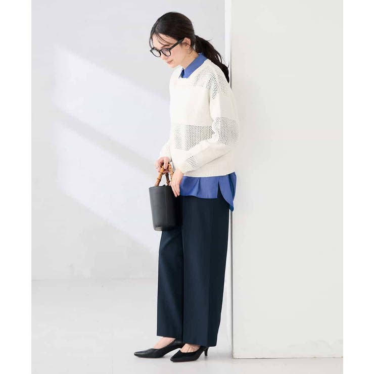 メッシュボーダーニット | a.v.v【WOMEN】 | 詳細画像13 