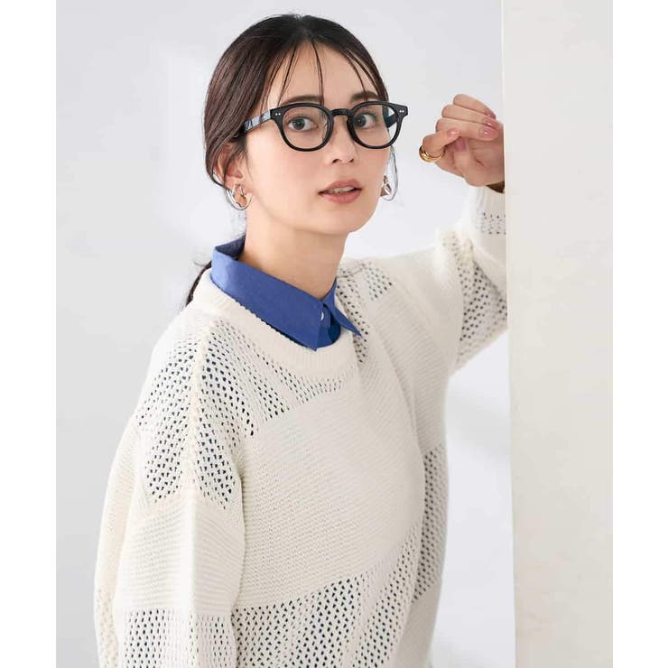 メッシュボーダーニット | a.v.v【WOMEN】 | 詳細画像14 