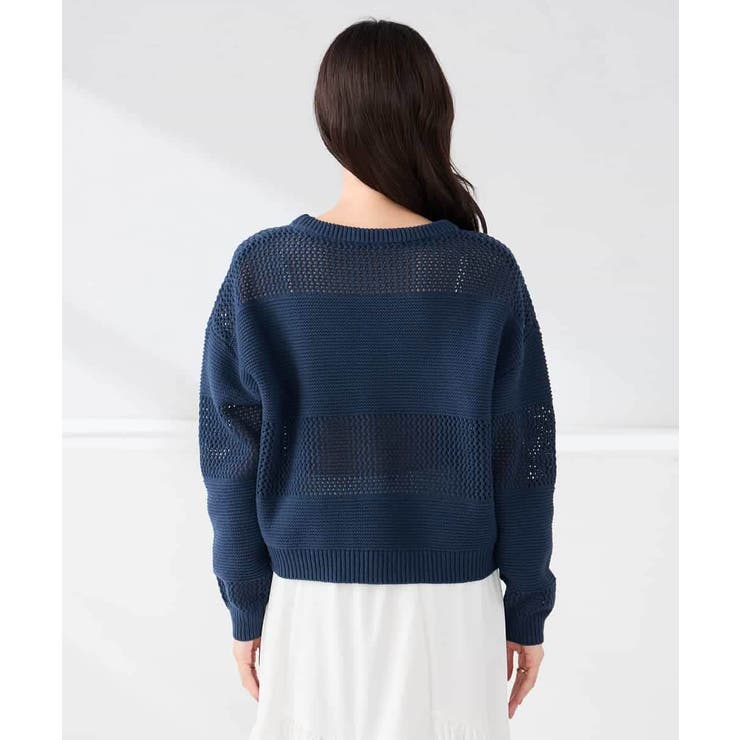 メッシュボーダーニット | a.v.v【WOMEN】 | 詳細画像18 