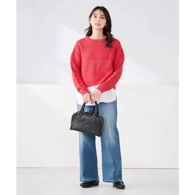 メッシュボーダーニット | a.v.v【WOMEN】 | 詳細画像27 