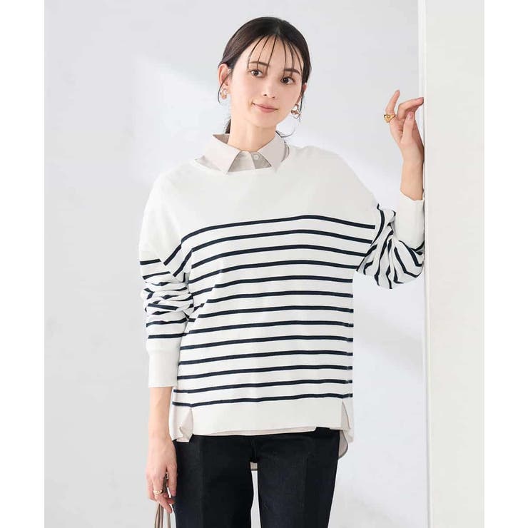 アイボリー | イレヘムガーターチュニックニット | a.v.v【WOMEN】