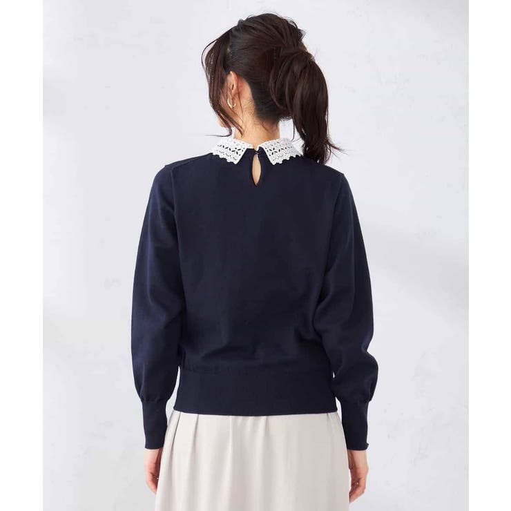 【2WAY】レース衿付ニットプルオーバー | a.v.v【WOMEN】 | 詳細画像25 