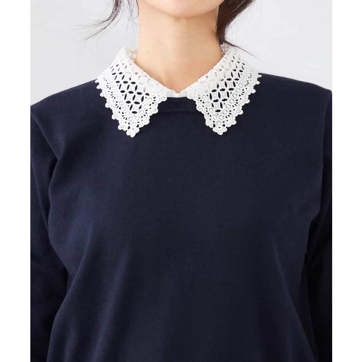 【2WAY】レース衿付ニットプルオーバー | a.v.v【WOMEN】 | 詳細画像26 