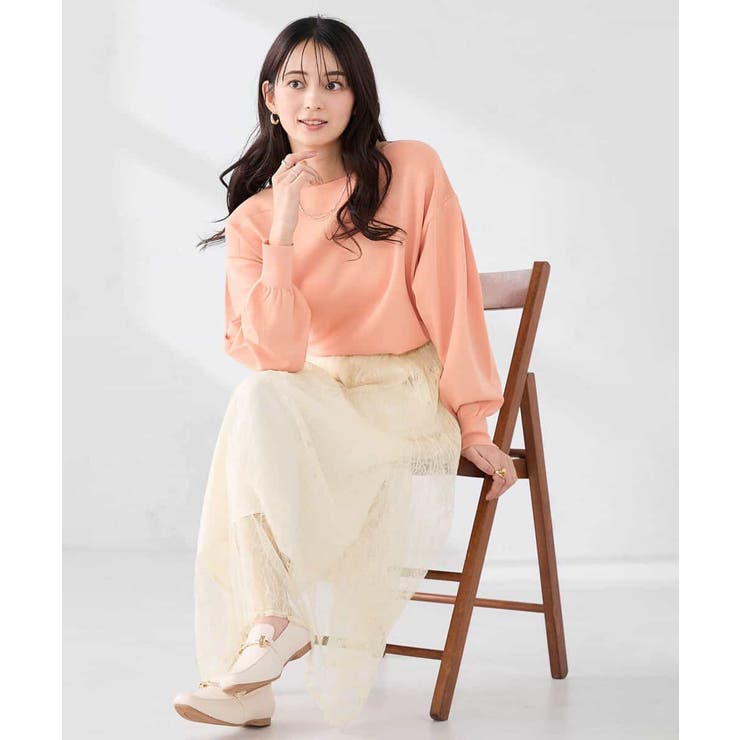 【洗える/UVカット】ボートネック袖タックニット | a.v.v【WOMEN】 | 詳細画像11 