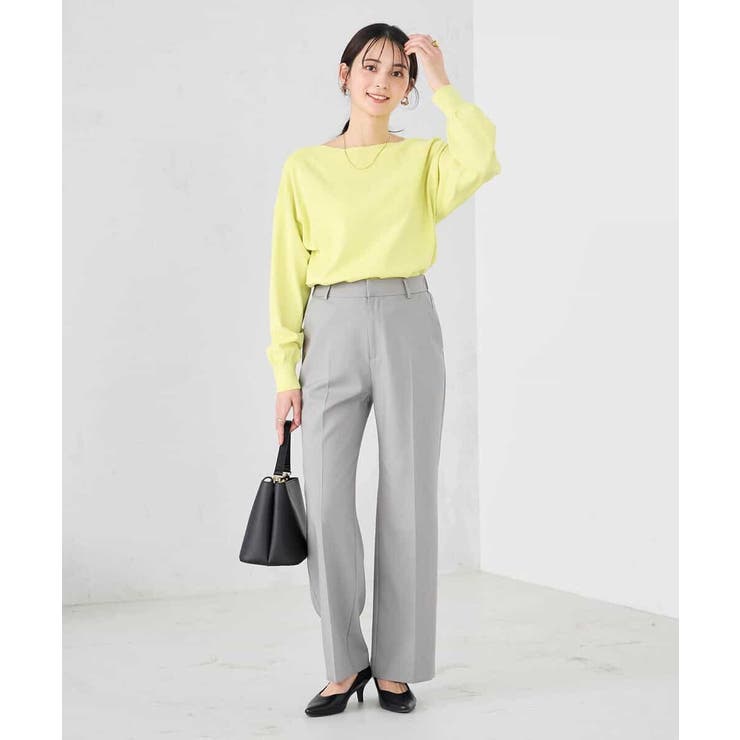 【洗える/UVカット】ボートネック袖タックニット | a.v.v【WOMEN】 | 詳細画像16 