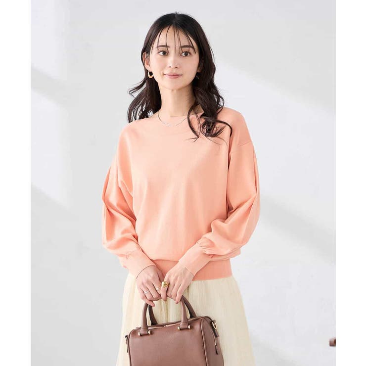 【洗える/UVカット】ボートネック袖タックニット | a.v.v【WOMEN】 | 詳細画像3 