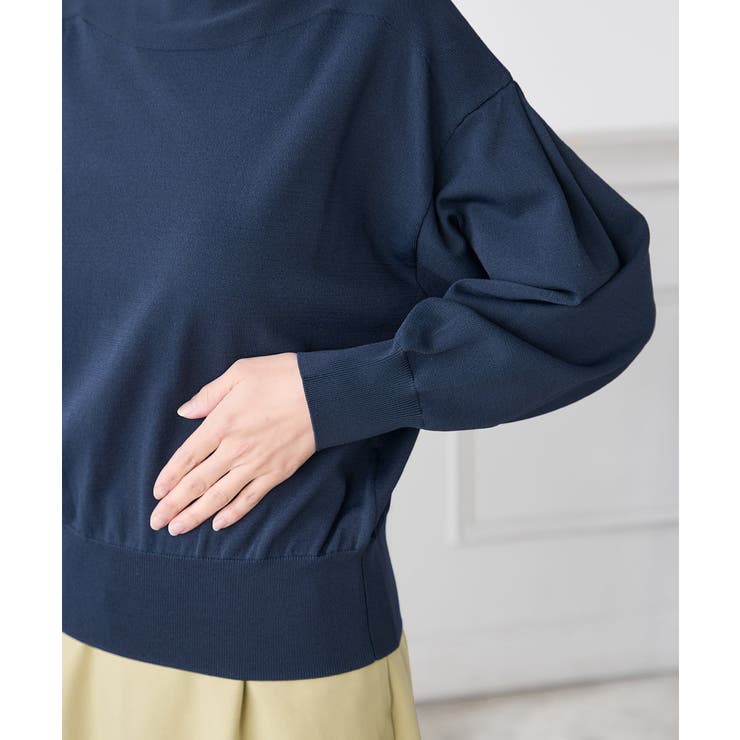 【洗える/UVカット】ボートネック袖タックニット | a.v.v【WOMEN】 | 詳細画像34 