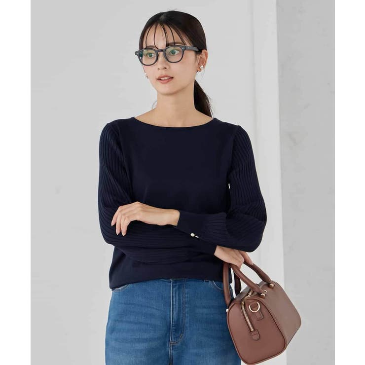 プリーツスリーブニット | a.v.v【WOMEN】 | 詳細画像15 