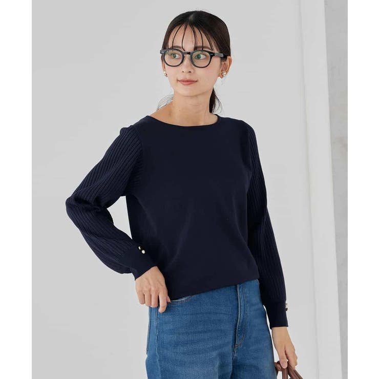 プリーツスリーブニット | a.v.v【WOMEN】 | 詳細画像16 