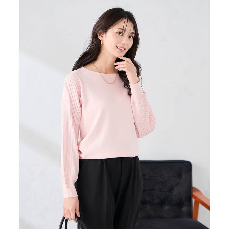 プリーツスリーブニット | a.v.v【WOMEN】 | 詳細画像3 