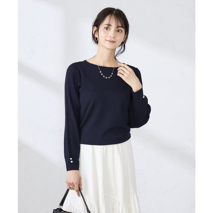 プリーツスリーブニット | a.v.v【WOMEN】 | 詳細画像33 