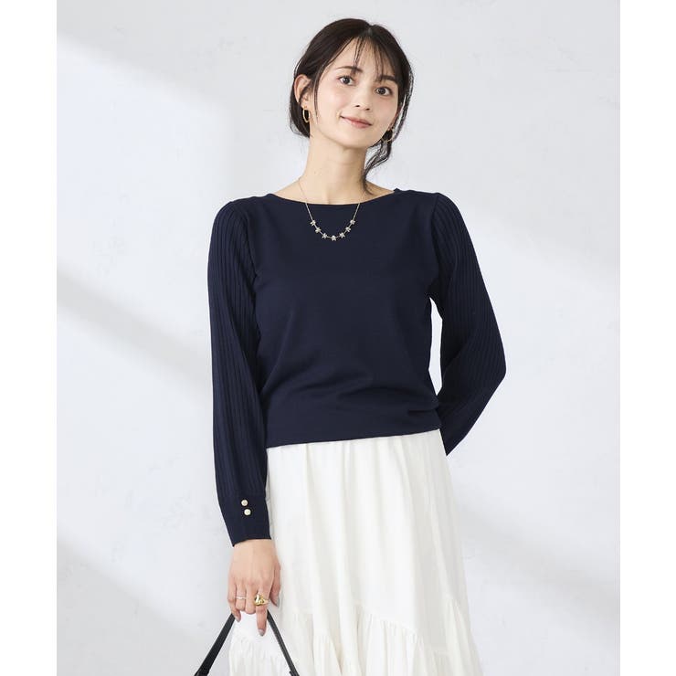 プリーツスリーブニット | a.v.v【WOMEN】 | 詳細画像34 