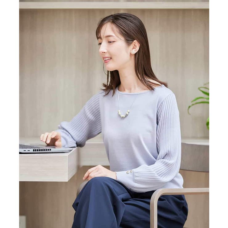 プリーツスリーブニット | a.v.v【WOMEN】 | 詳細画像40 