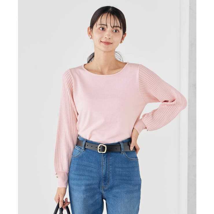 プリーツスリーブニット | a.v.v【WOMEN】 | 詳細画像8 