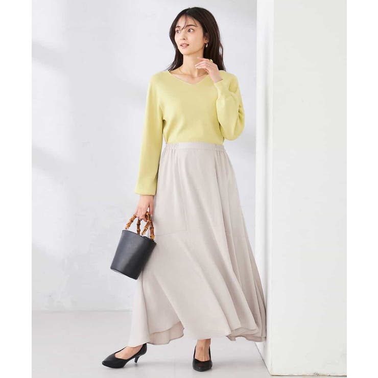 【洗える/UVカット】Vネックパフスリーブニット | a.v.v【WOMEN】 | 詳細画像11 