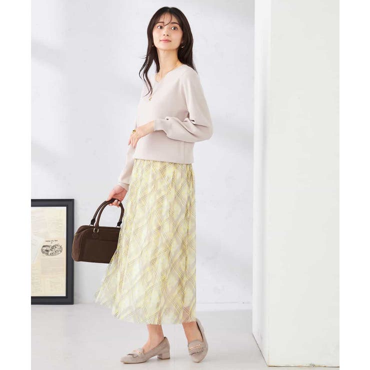 【洗える/UVカット】Vネックパフスリーブニット | a.v.v【WOMEN】 | 詳細画像28 