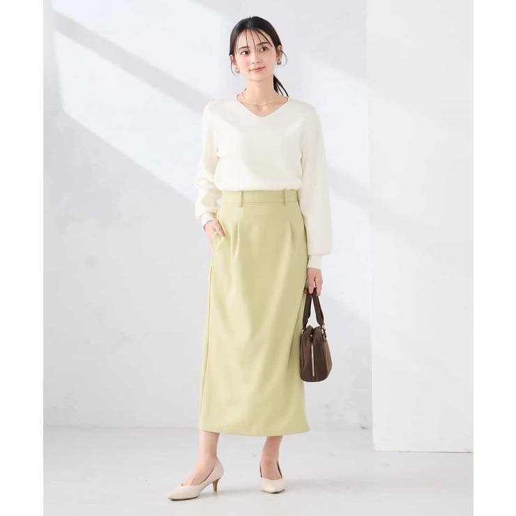 【洗える/UVカット】Vネックパフスリーブニット | a.v.v【WOMEN】 | 詳細画像34 