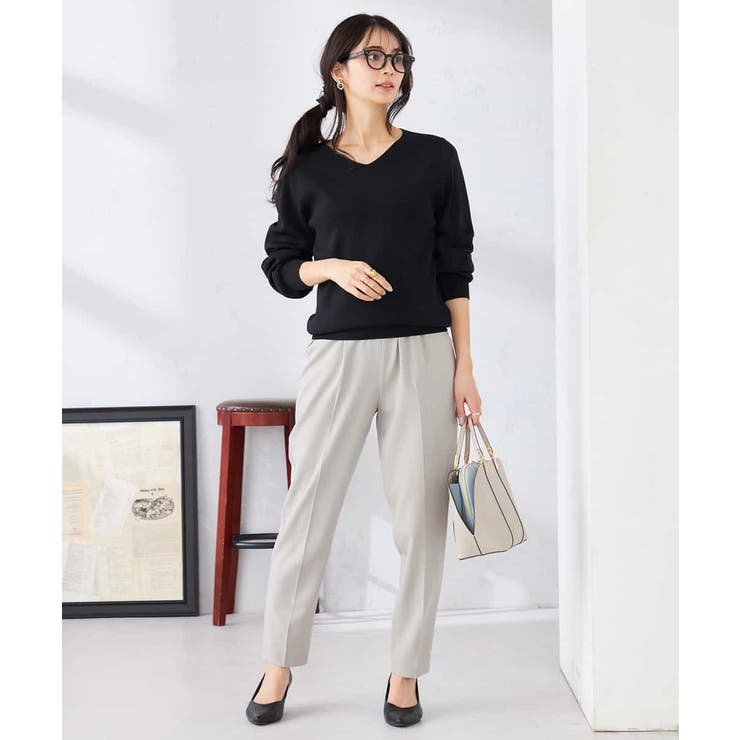 【洗える/UVカット】Vネックパフスリーブニット | a.v.v【WOMEN】 | 詳細画像41 